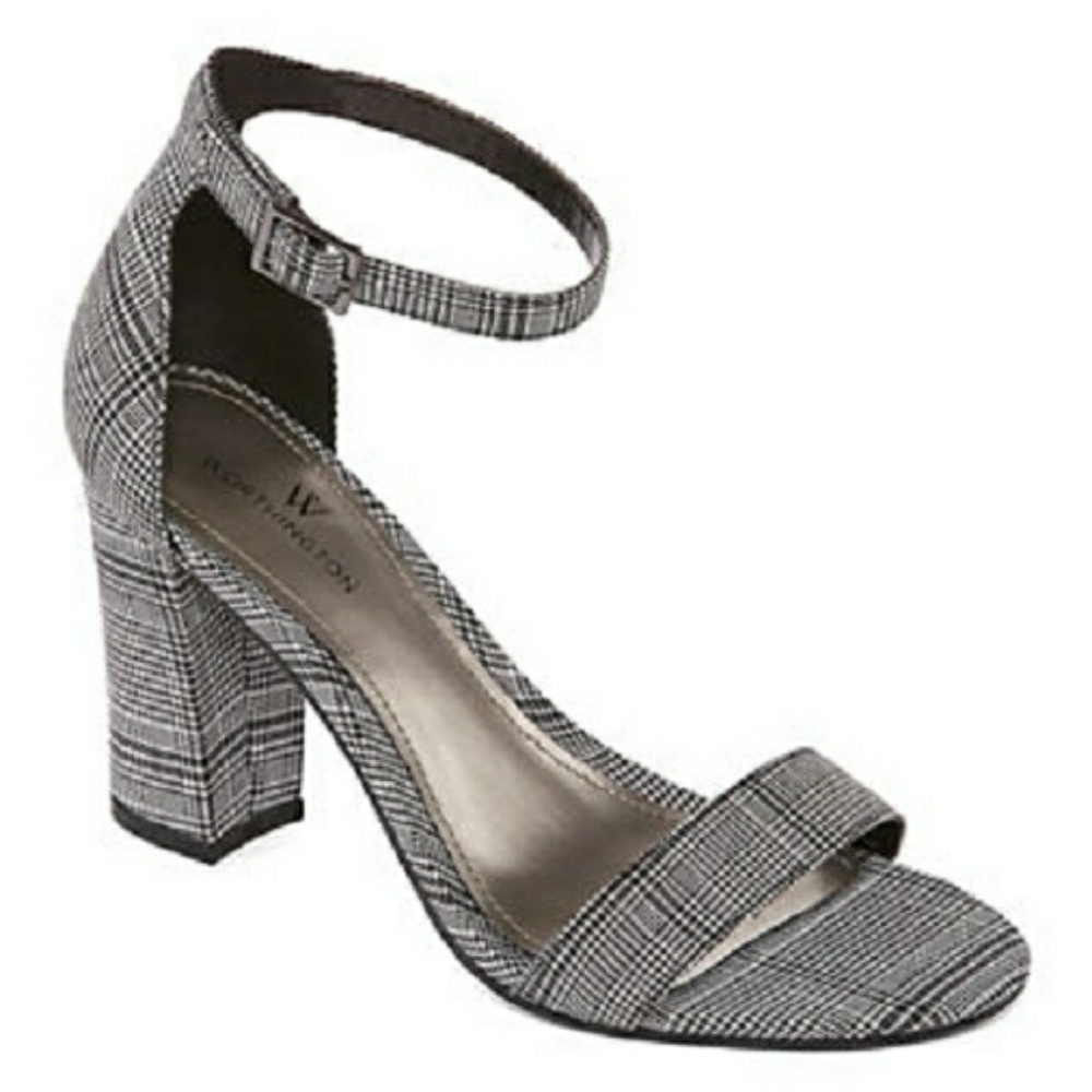 Worthington Beckwith Black & White Heeled Sandals